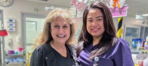 Registered Nurses Ilona Freill (left) and Monica Figueroa (right).