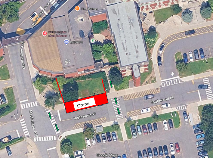 Civic Campus – Partial Closure of Patterson Entrance Map