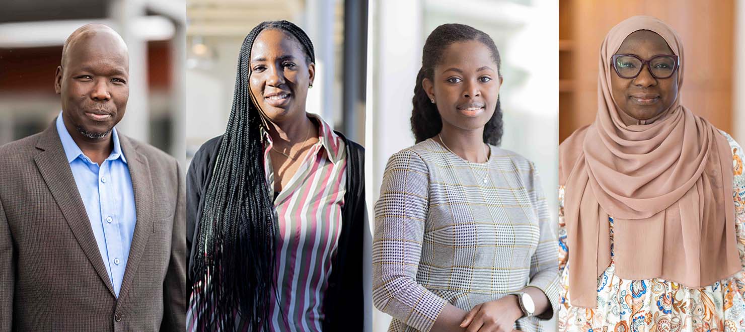 From left to right: Ajak Mabior Ajang, Christine Nwosu-McDuke, Jennifer Oraka and Kudirat Salam-Alada
