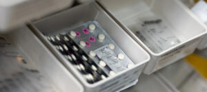 Medication stock at the General Campus pharmacy.