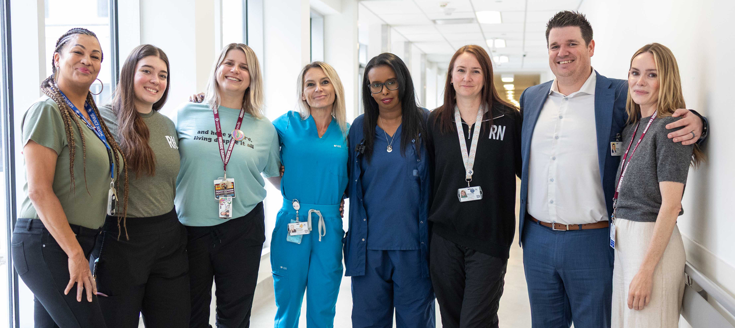 Members of the Sexual Assault and Partner Abuse Care Program team at the Civic Campus.